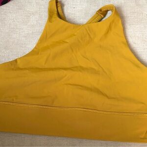 Luluemon Energy Longline Bra- Mustard Yellow Women's Sports Bra
